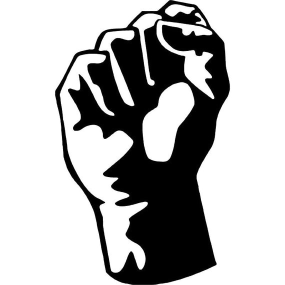 Power To The People Fist Vinyl Decal by TheBeesKneesVinyls
