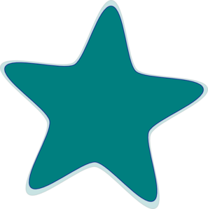 Aqua Star clip art - vector clip art online, royalty free & public ...