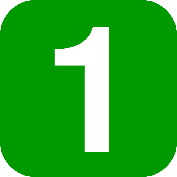 Number In Green Rounded Square clip art Free Vector