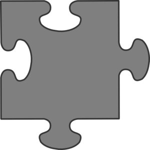 Gray Border Puzzle Piece clip art - vector clip art online ...