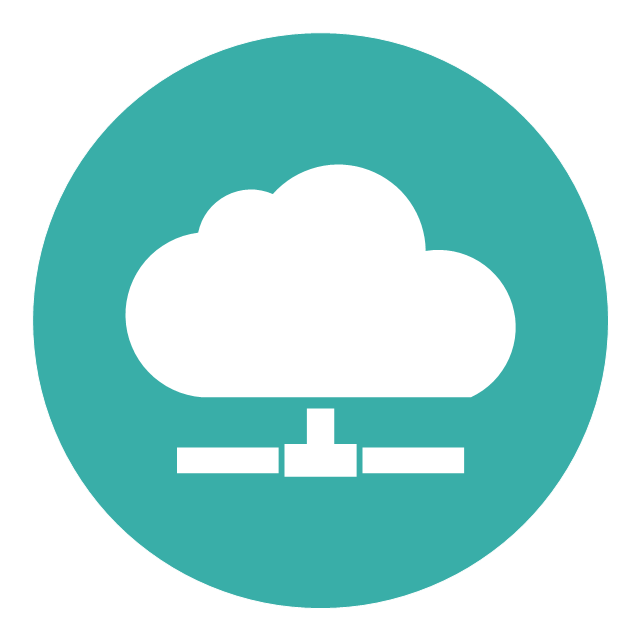 Cloud round icons - Vector stencils library | Cloud clipart ...