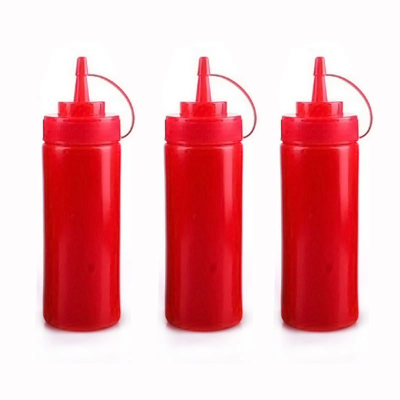 8oz-3pcs-Kitchen-Machine-Plastic-Squeeze-Bottles-Red-Condiment ...