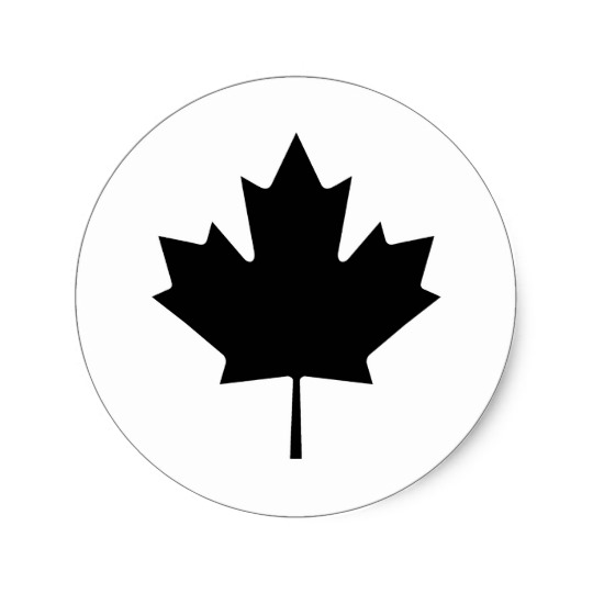 Canadian Maple Leaf Canada National Symbol Round Sticker | Zazzle