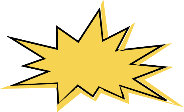 Comic Yellow Star Clip Art - vector clip art online ...