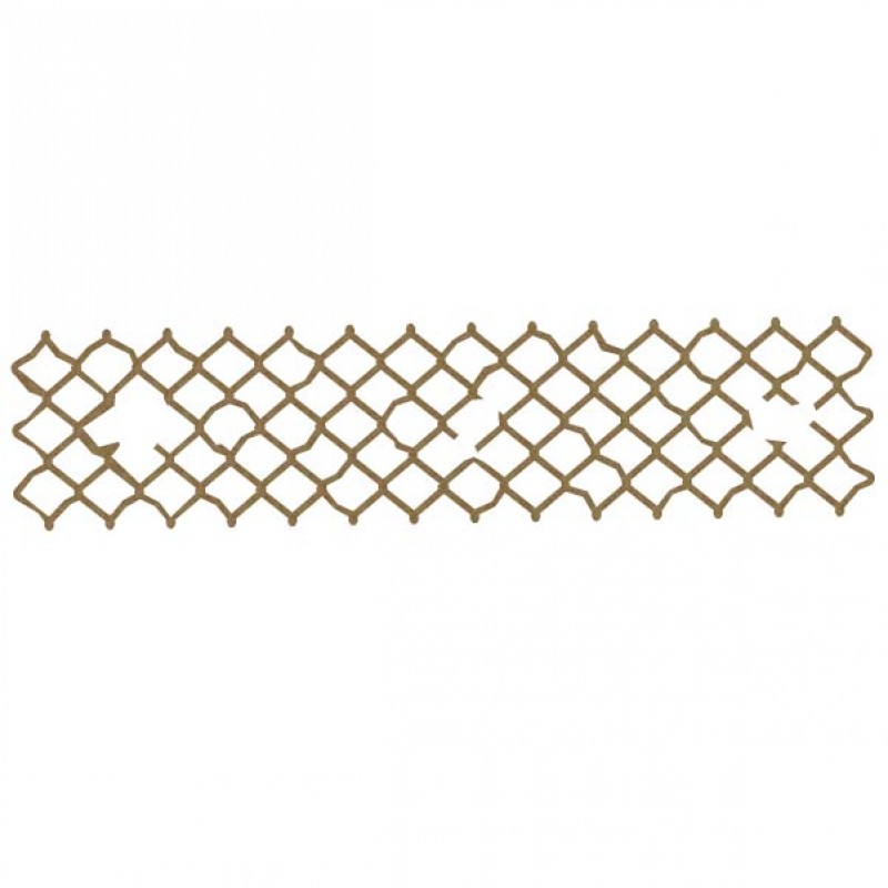 Distressed Chicken Wire Border