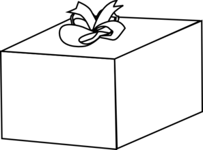 Gift With Bow Clip Art - vector clip art online ...