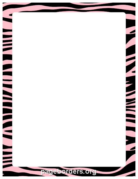 45+ Free Pink Zebra Border Clip Art