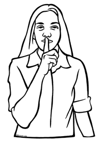 Shh Be Quiet Clipart