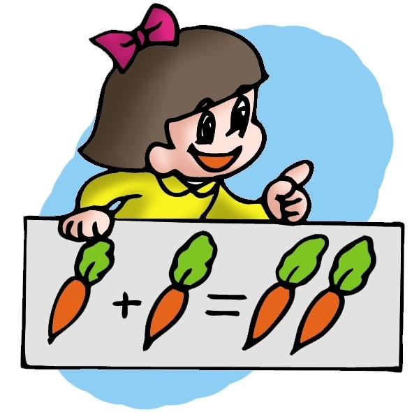 Kid Doing Math Clipart