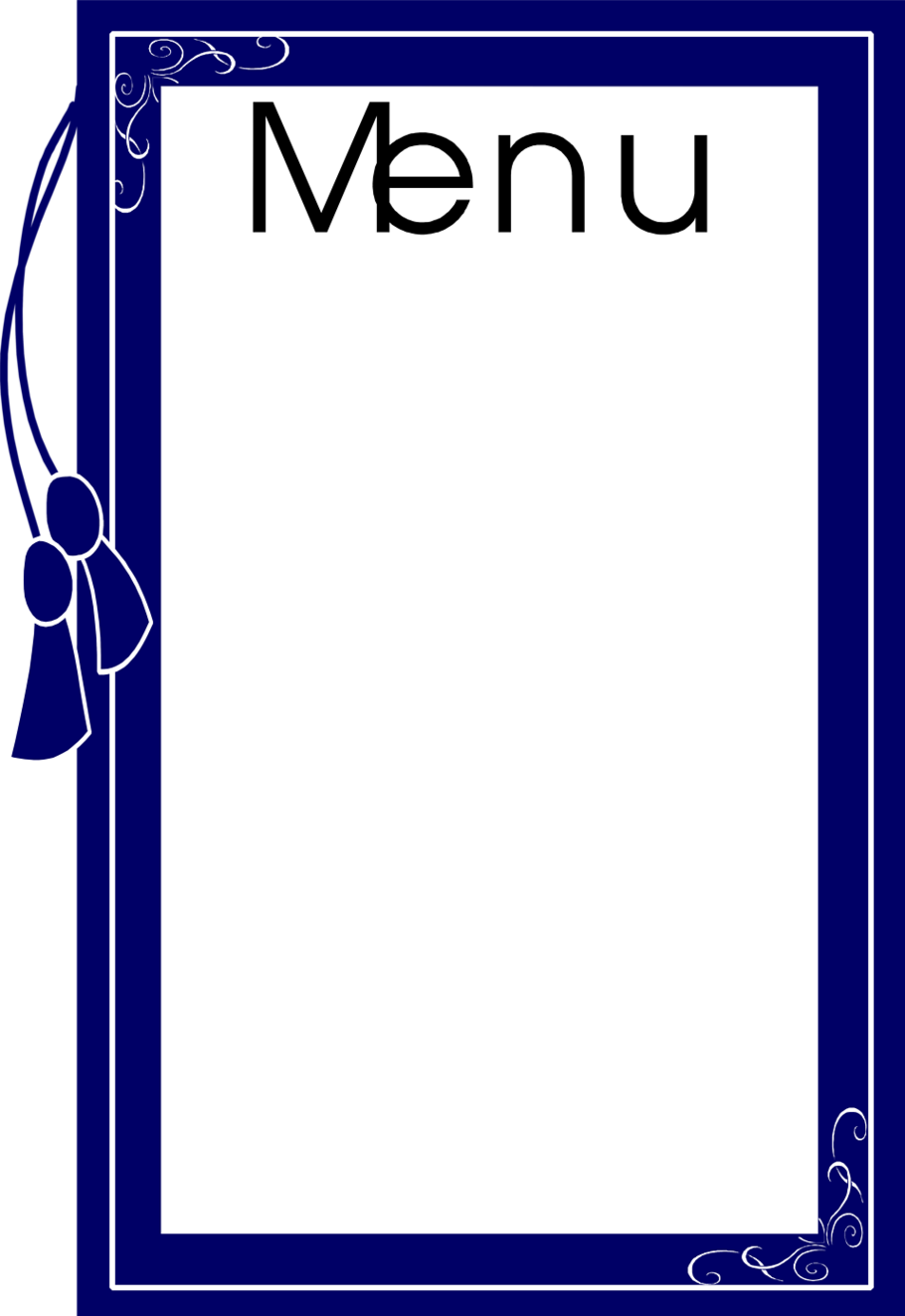 Menu Outline Clipart - Free to use Clip Art Resource