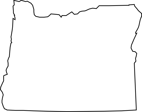 Oregon outline clip art