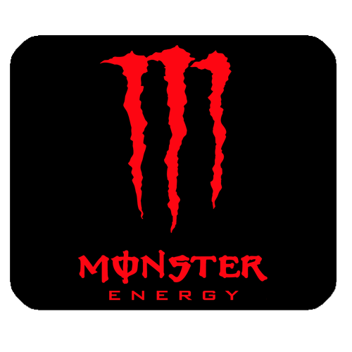 Monster Energy Red Rectangular Mousepad Mice Pad Anti Slip ...