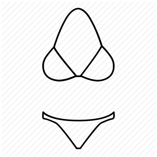 Beach, bikini, clothes, inner wear, outlines, swimming, swimsuit ...