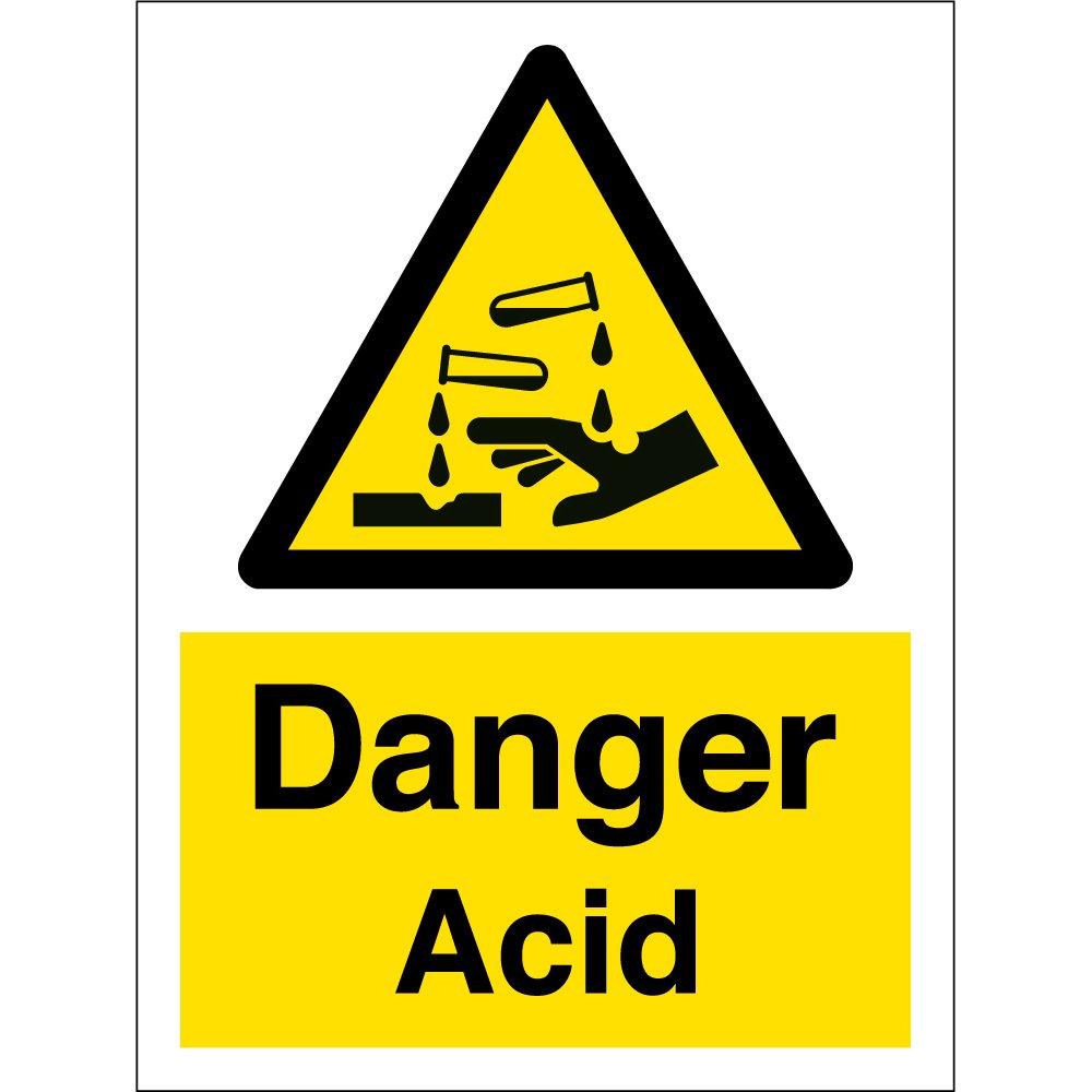 Corrosive Safety Signs