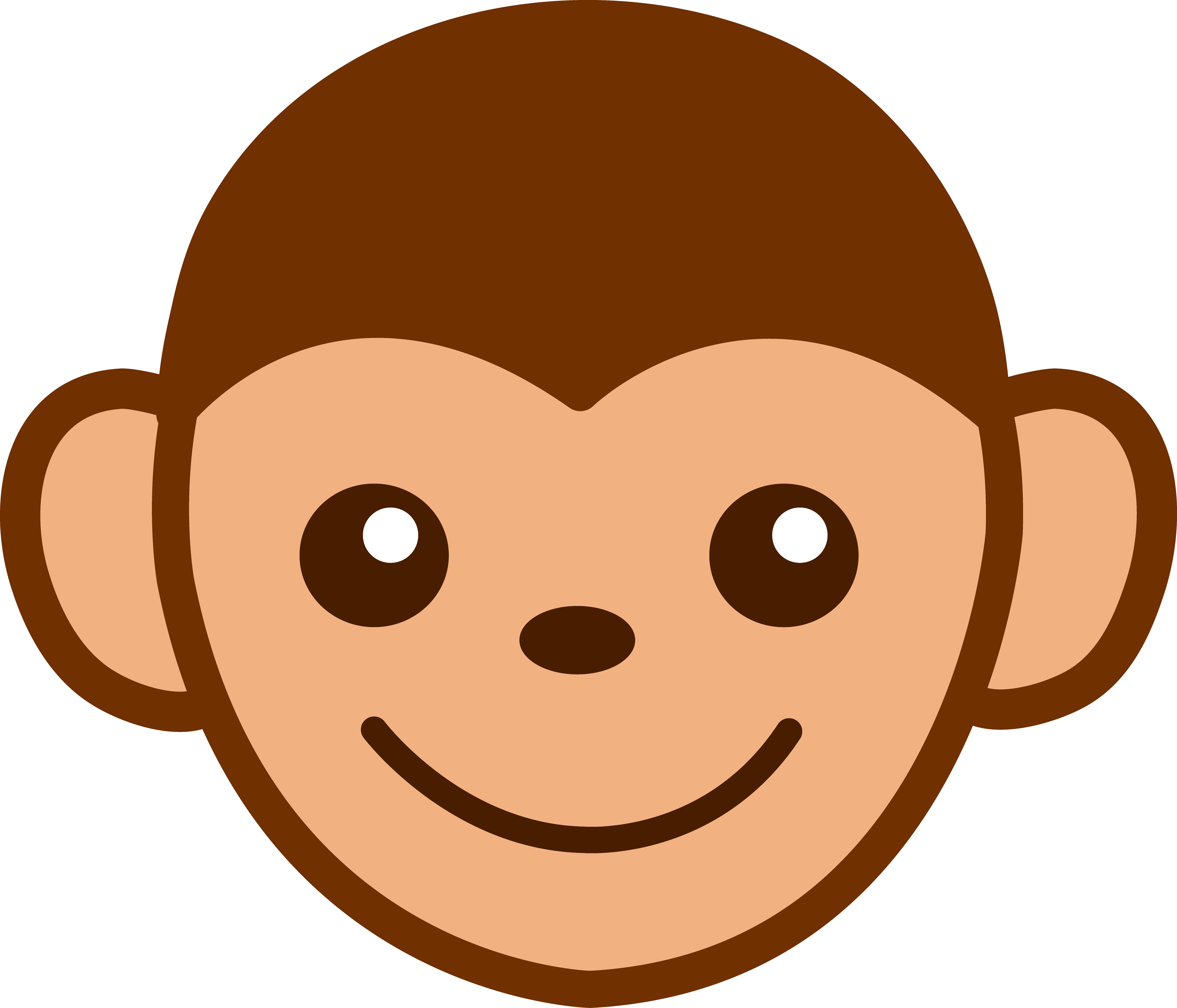 Mokey Cartoon Face - ClipArt Best