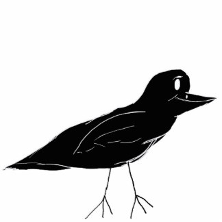 Black Bird Photo Statuettes, Cutouts & Sculptures | Zazzle