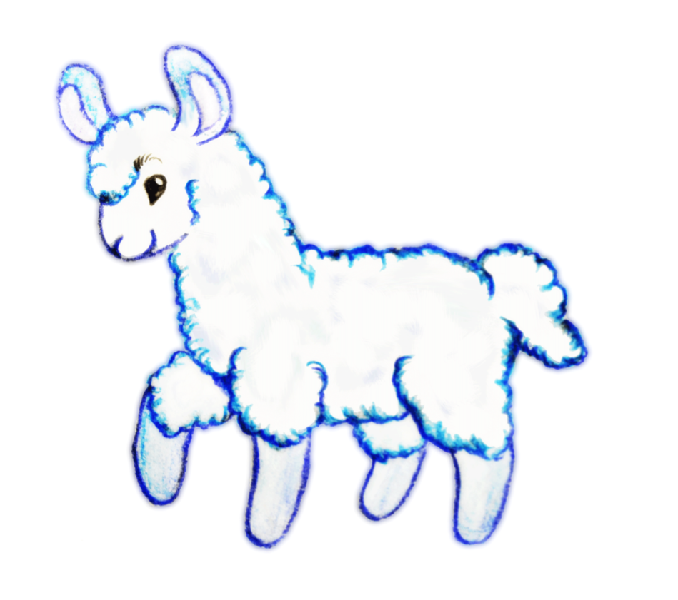 Alpaca cartoon clipart