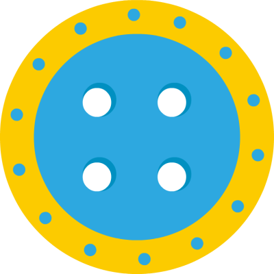 Yellow button clip art