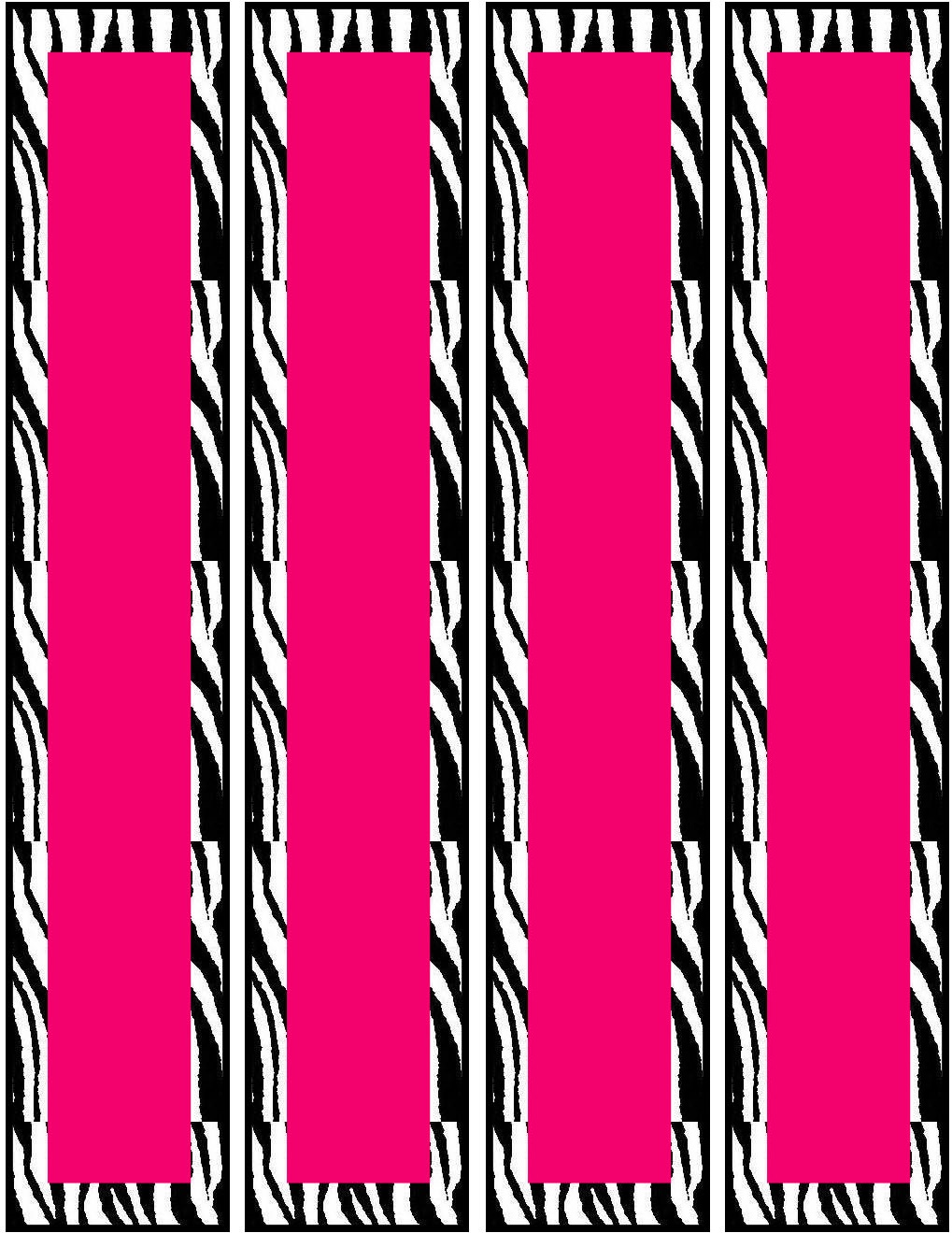 Glitter Lambs: Pink Zebra Food Label Cards And Free Printable ...