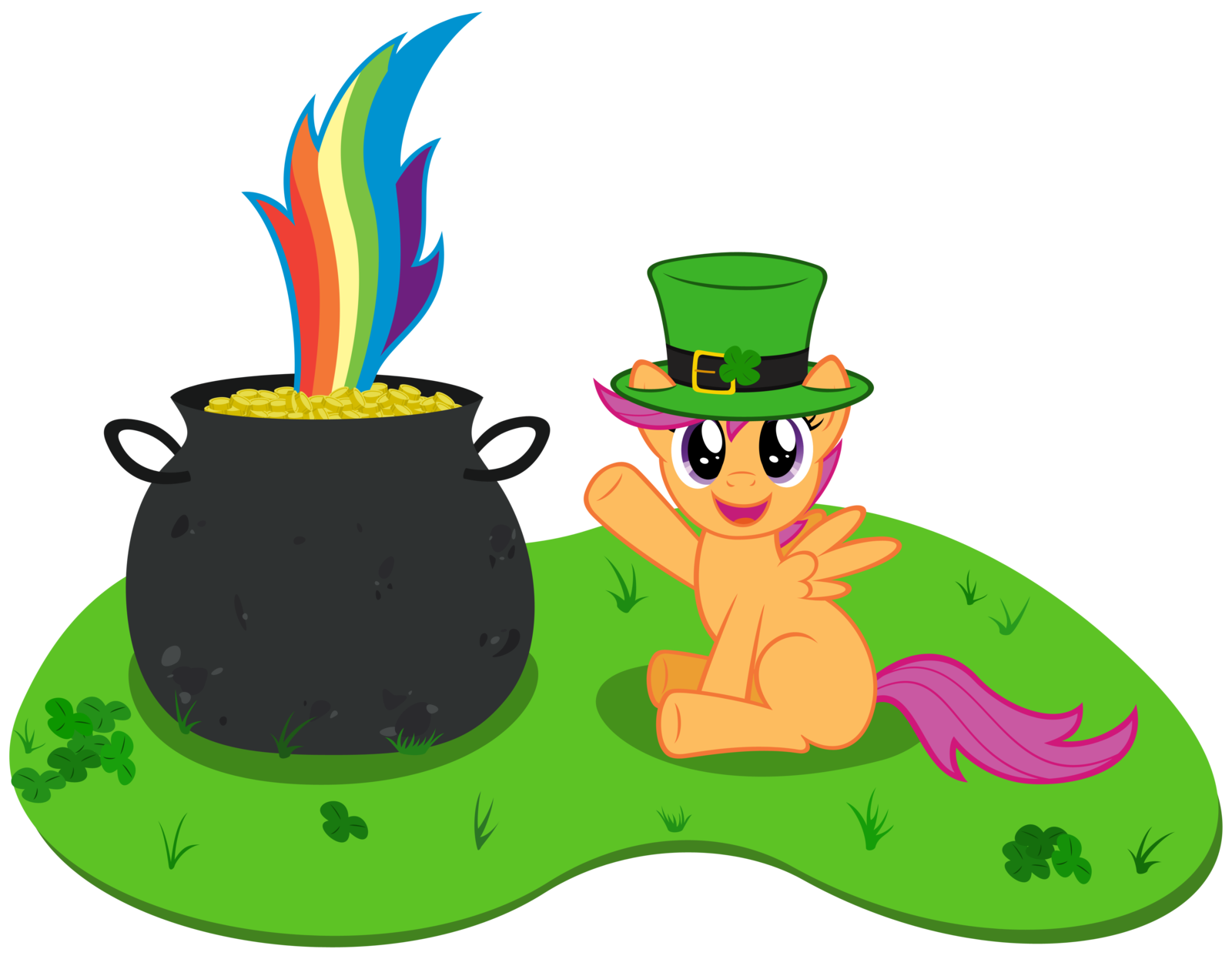 Pot of gold at the end of the rainbow by Stabzor on deviantART ...