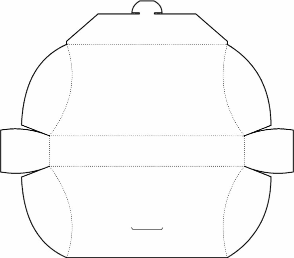 Pillow Box Template No.02 | Free Box Templates Store