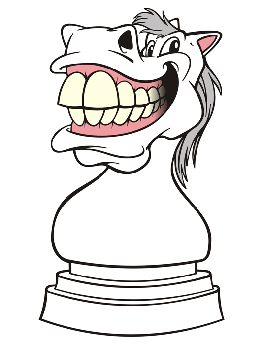 Chess Cartoon_Chess Playing_Toy Chess