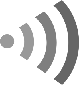 Wifi Logo Right Grey clip art - vector clip art online, royalty ...