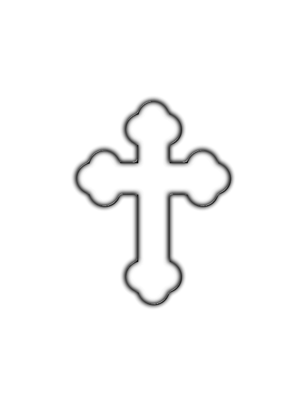 Pix For > Ornate Cross Outline
