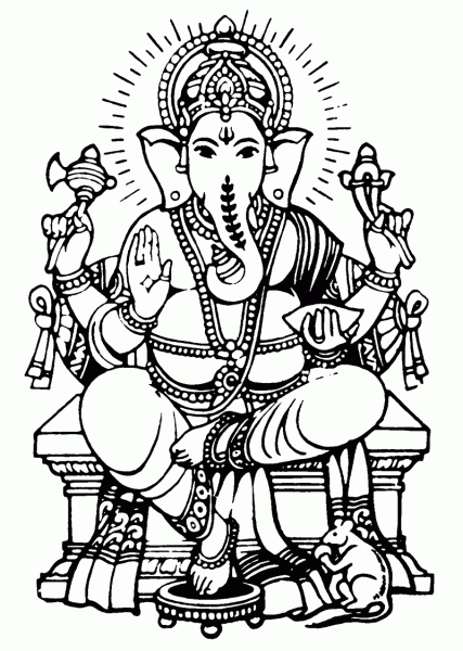 Ganesh Chaturthi Coloring Pages | Coloring