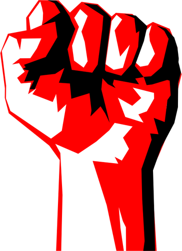 Vector image of workers fist | Public domain vectors