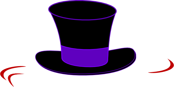 Snowman top hat clipart