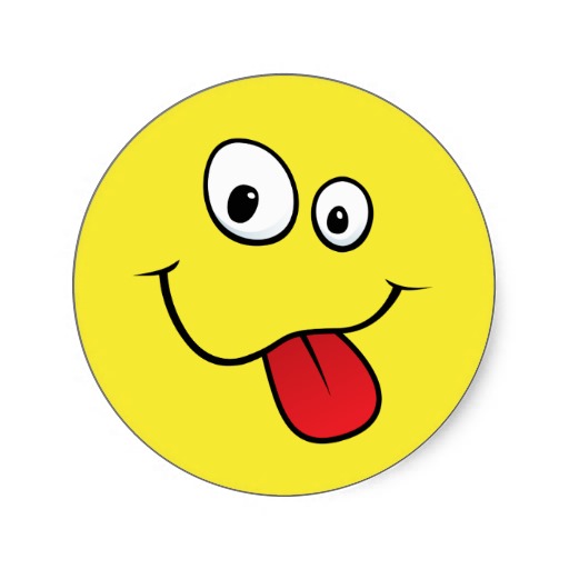 Clipart smiley face with tongue out