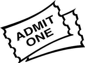 Admit One Ticket Clipart