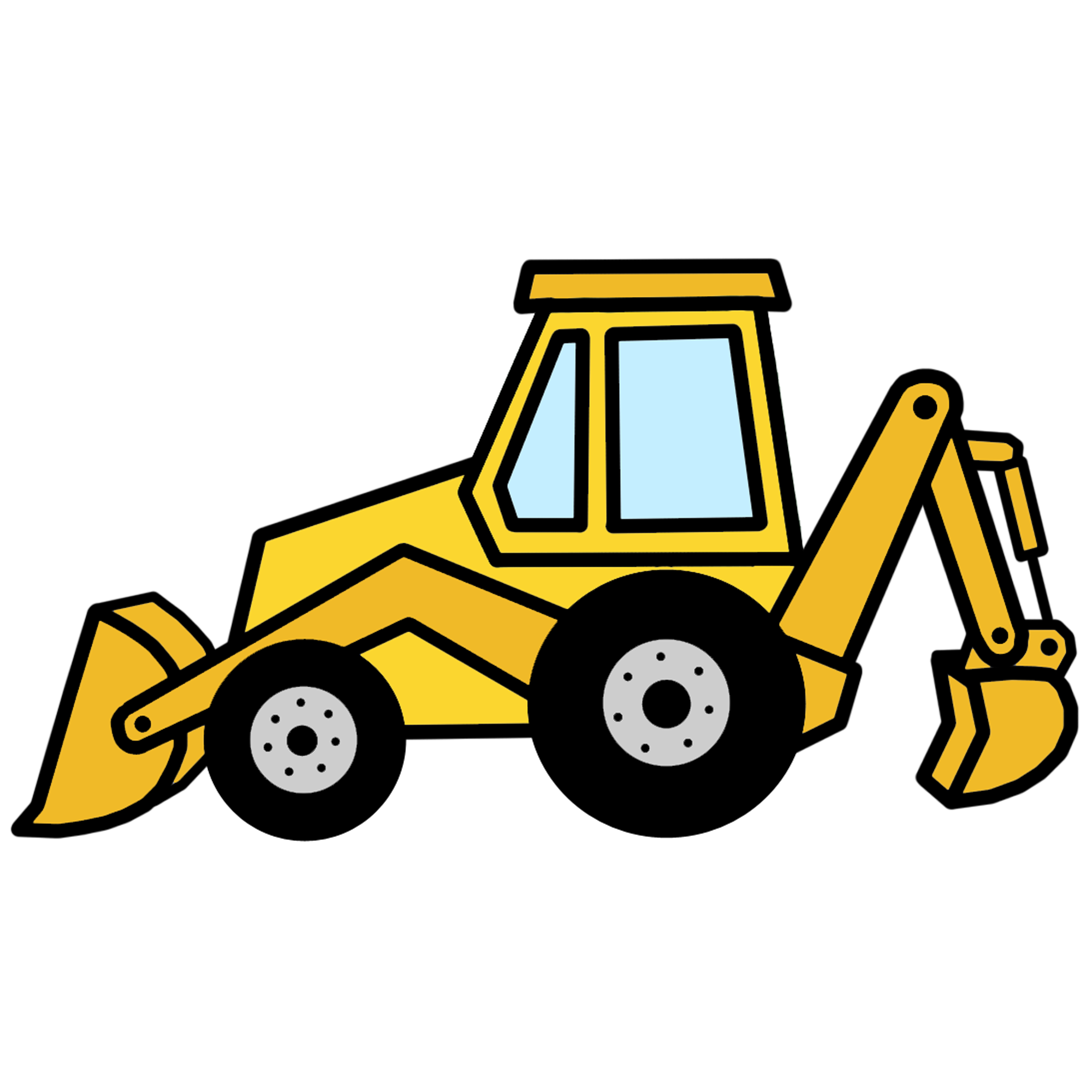 Backhoe Clip Art - Images, Illustrations, Photos