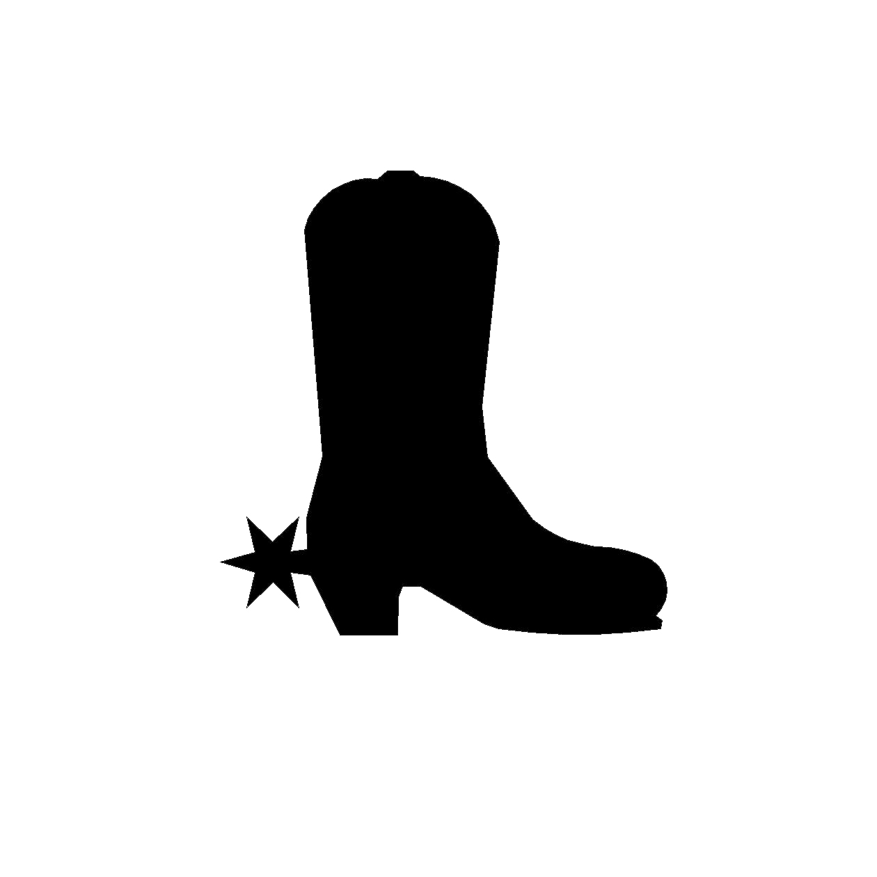 Cowboy outline clipart