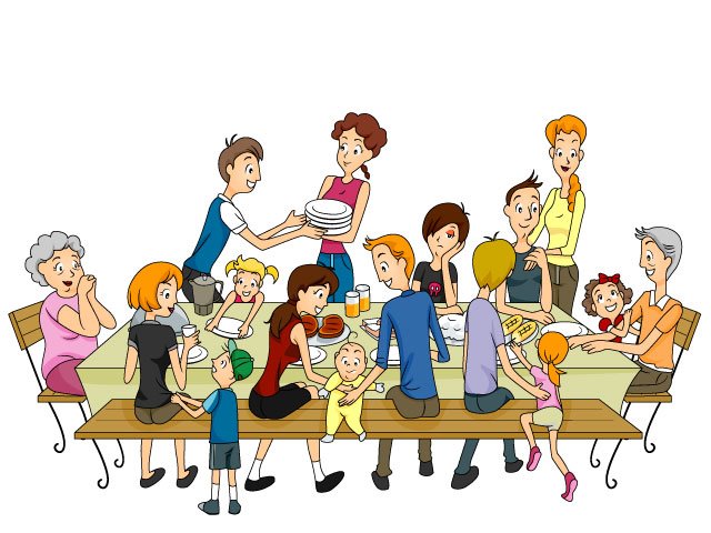 Clip Art Family Traditions Clipart