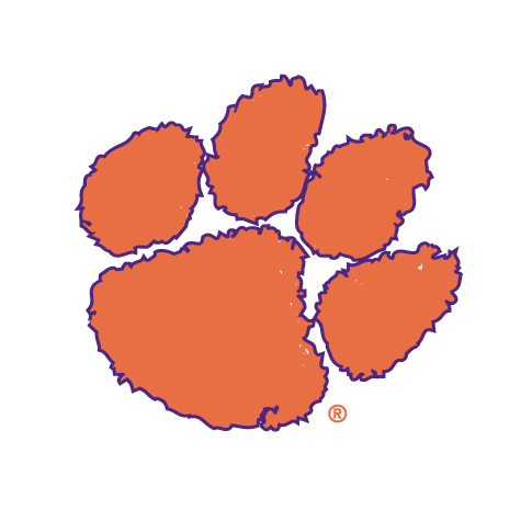 Clemson Tiger Paw Clip Art