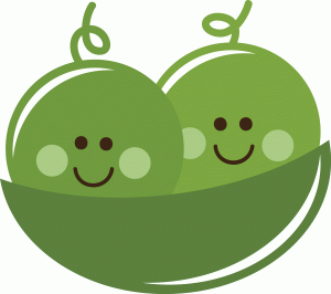 Silhouette Design Store - View Design #40264: two cute peas in a pod