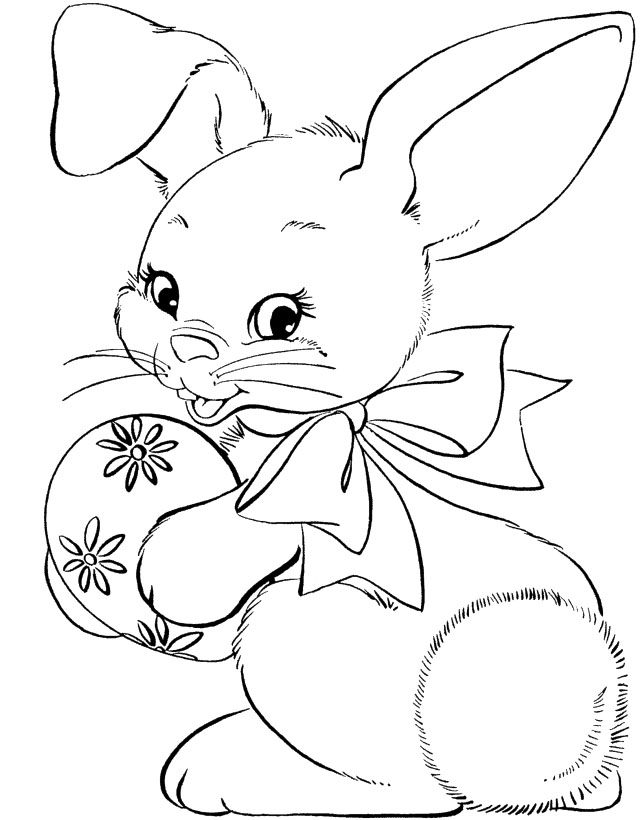 Pics For > Coloring Pages Cute Bunnies