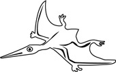 Free Black and White Dinosaurs Outline Clipart - Clip Art Pictures ...