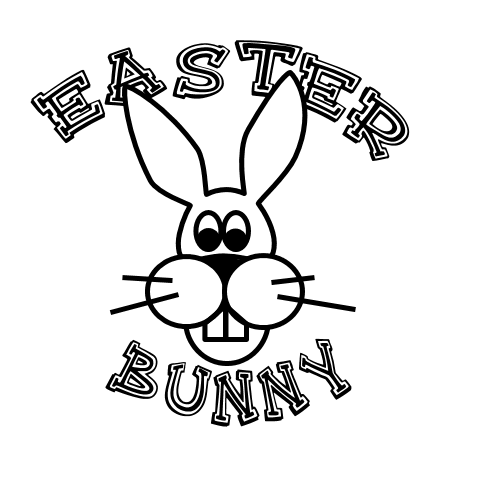 Easter Bunny Line Art - ClipArt Best