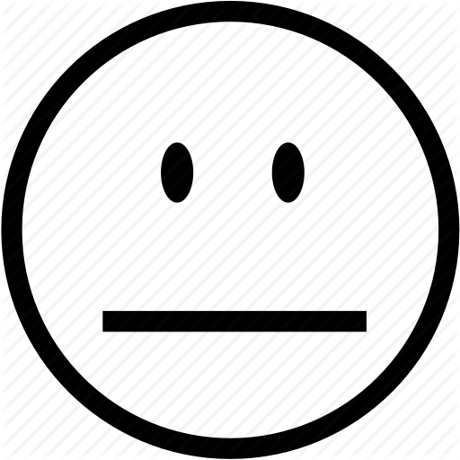 Emoticon, emoticons, emotion, emotionless, head, neutral, smiley ...