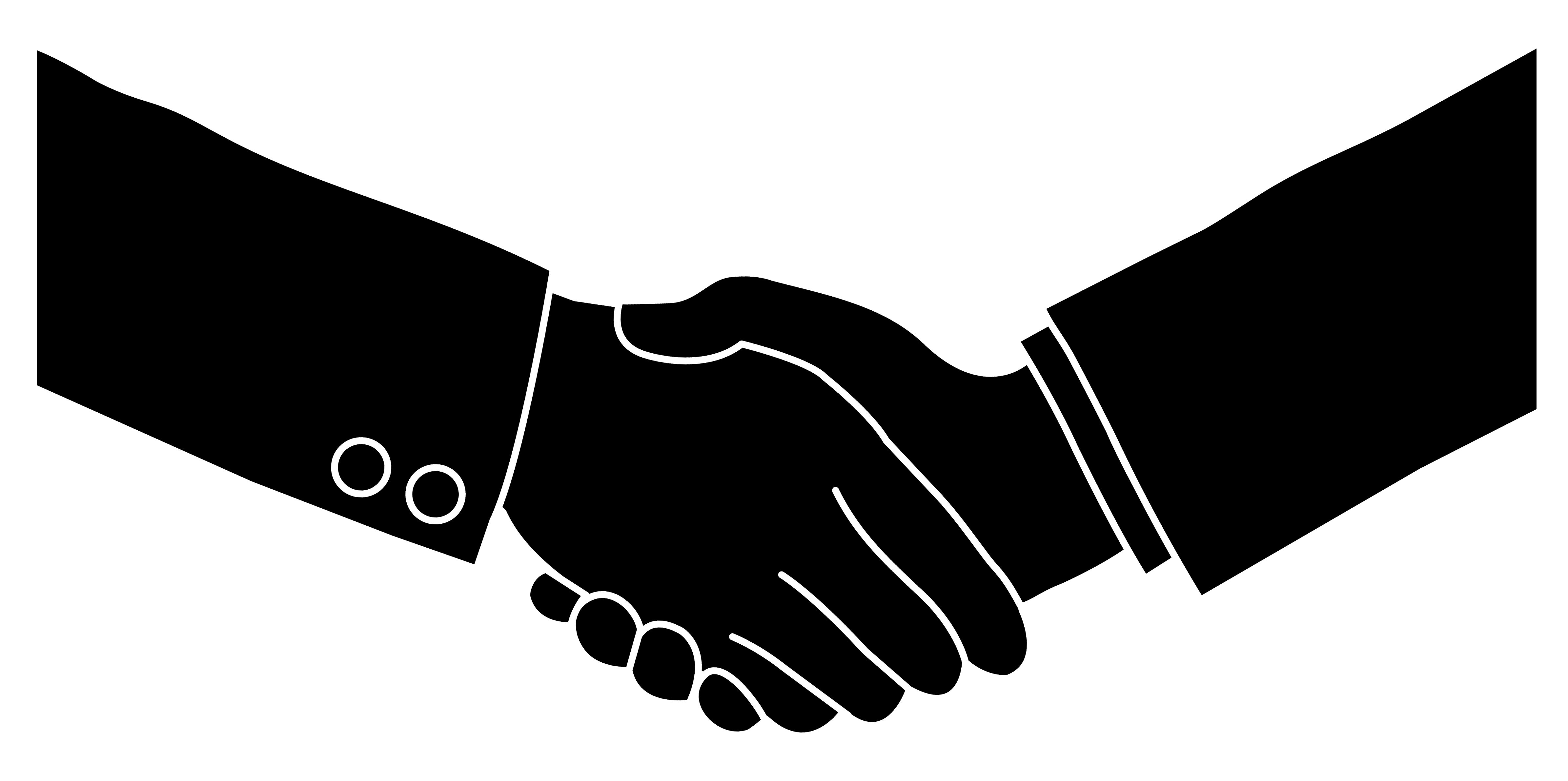 People shaking hands clipart