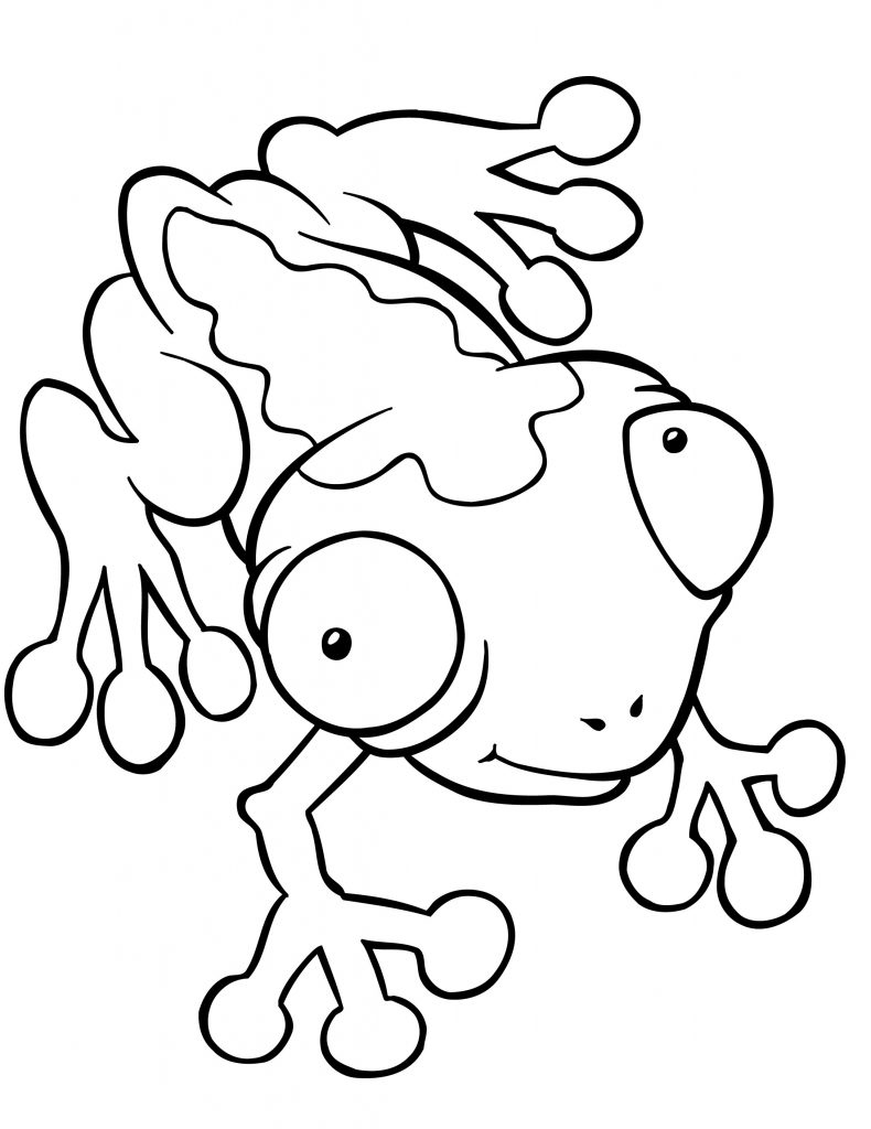Cute Frog Coloring Pages : Coloring - Kids Coloring Pages