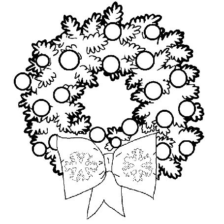 Black Christmas Wreath - ClipArt Best
