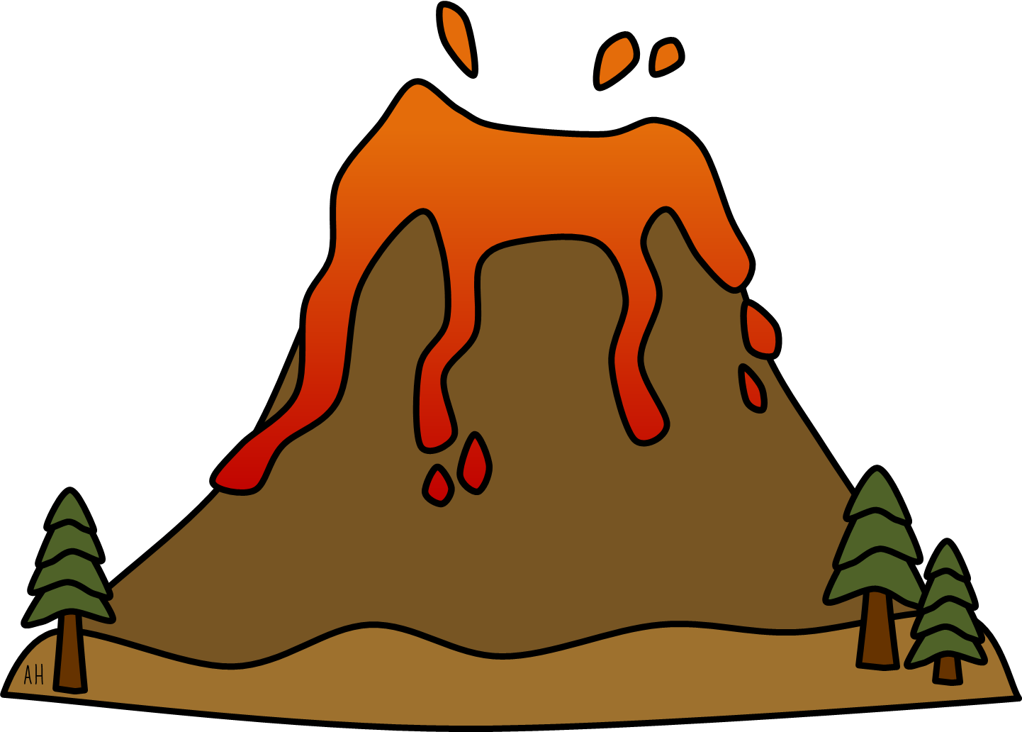 Volcano clip art free free clipart images - Cliparting.com