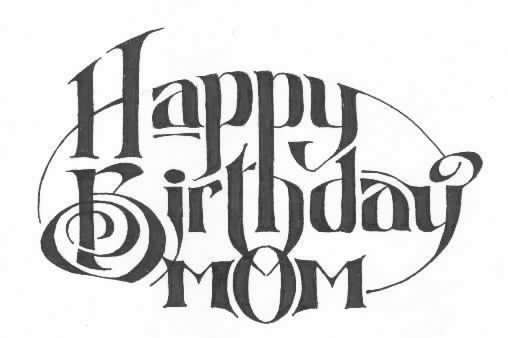Happy Birthday Mom Cake Clipart