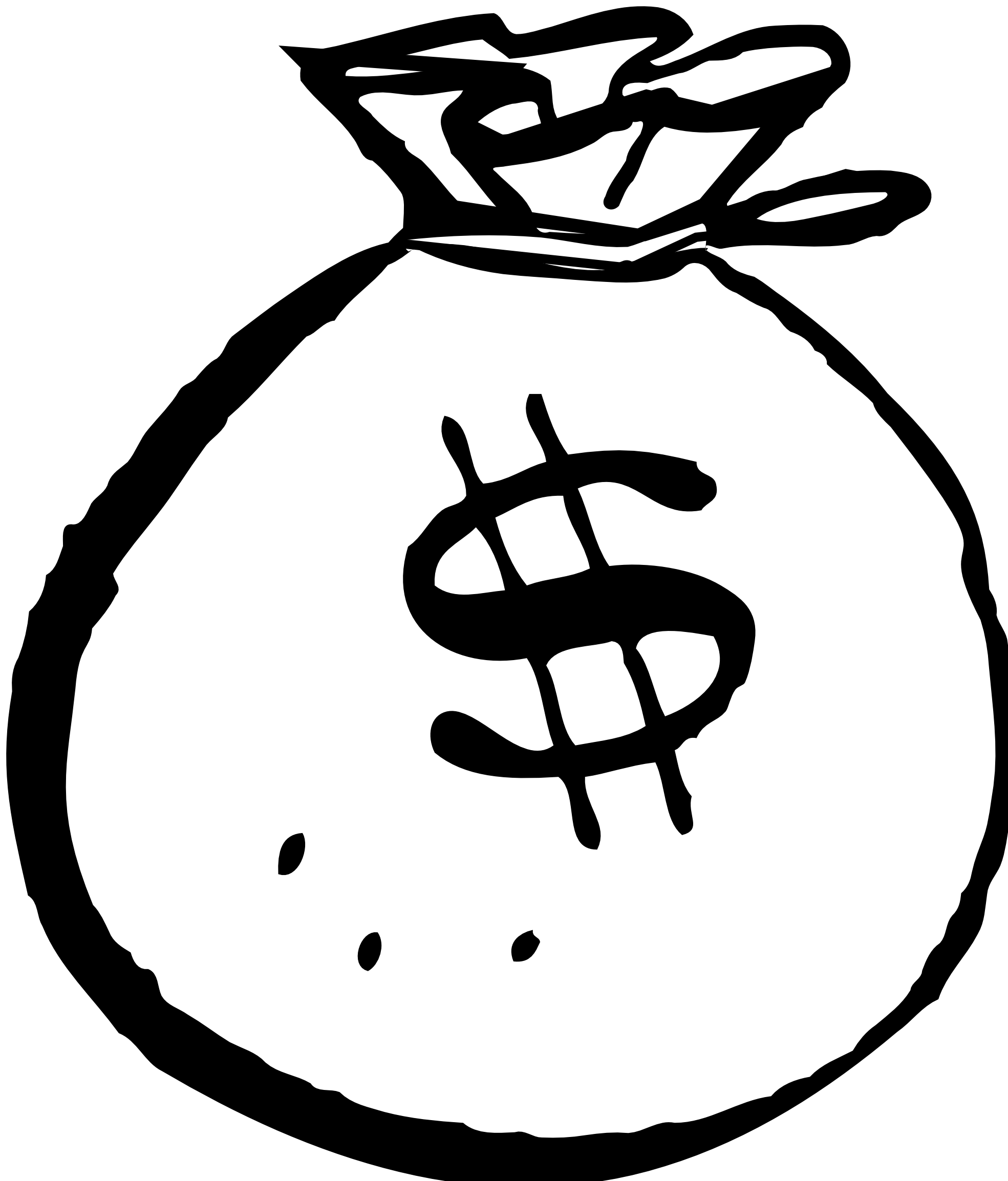 Black And White Money Clipart