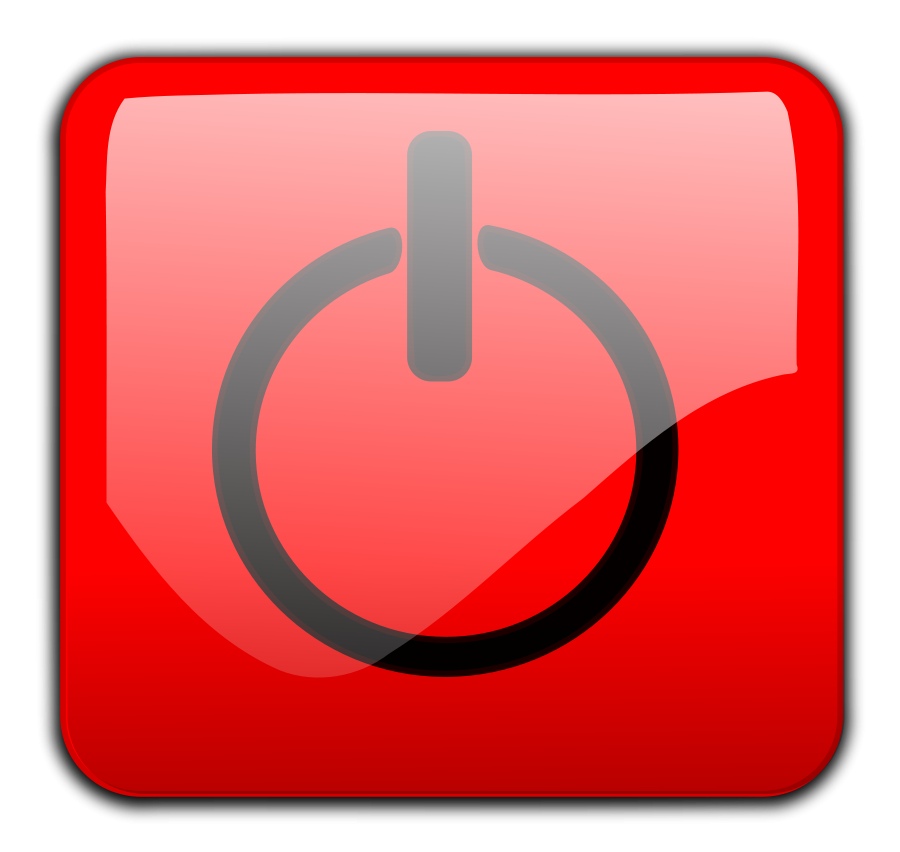 Shut down Button SVG Vector file, vector clip art svg file ...