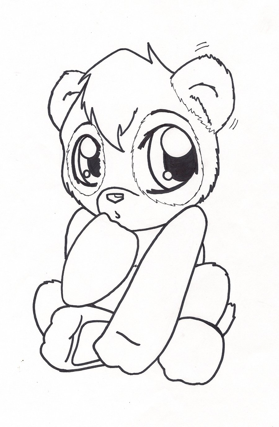 Baby Panda Line Art by WolfSpirit1094 on DeviantArt